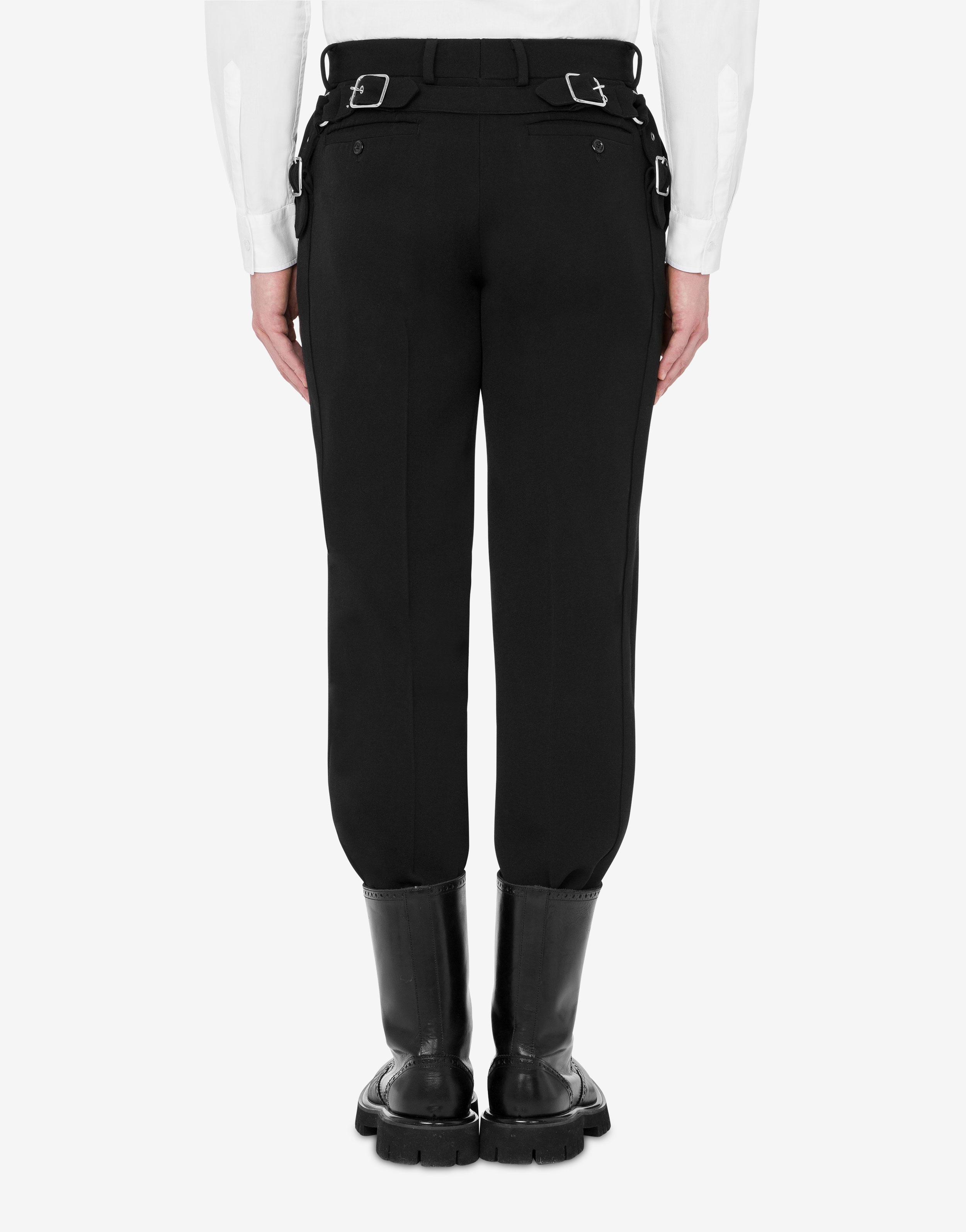 GRAIN DE POUDRE WOOL TROUSERS - 3