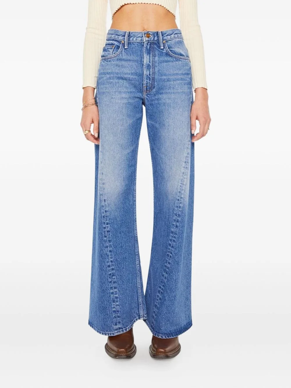 The Lemon Twist Sneak button-fly jeans - 1