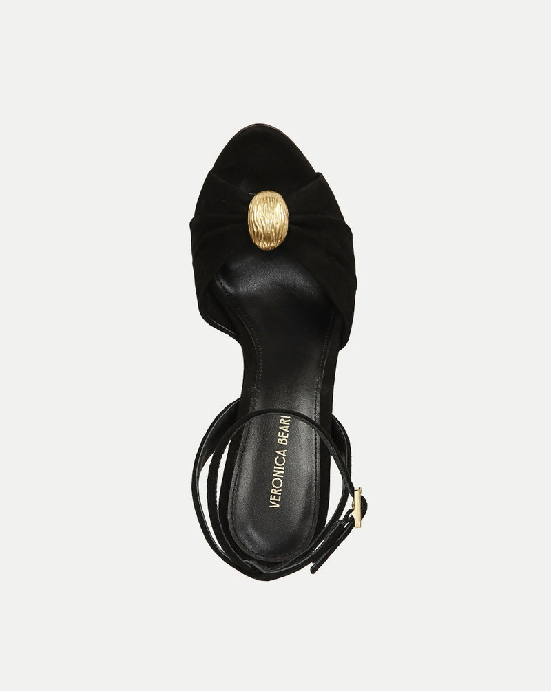 GENEVIEVE PEEP-TOE SUEDE SANDAL 3