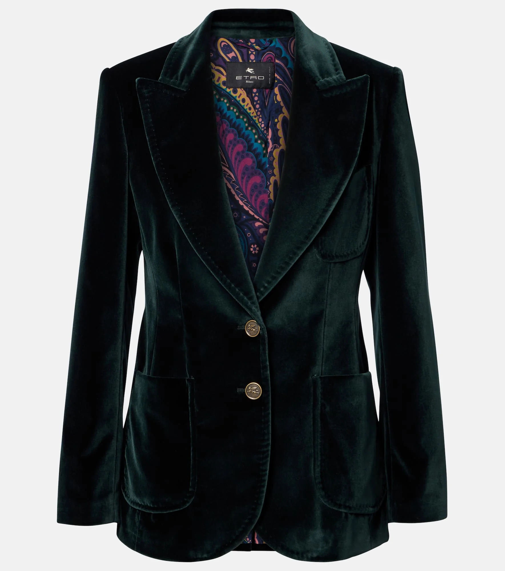 Cotton velvet blazer - 1