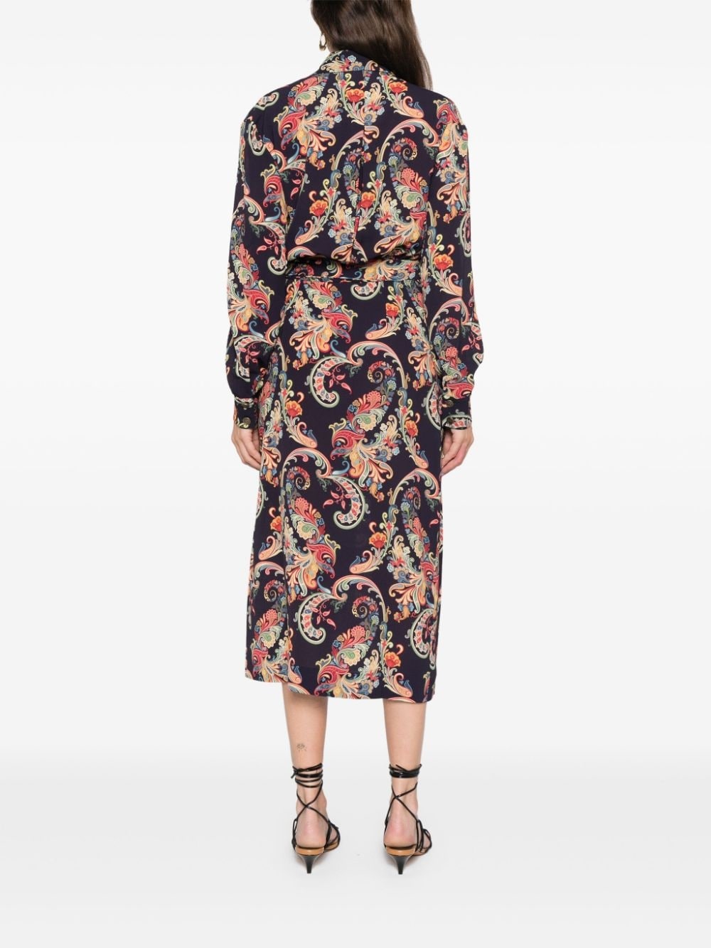 paisley-print midi dress - 4