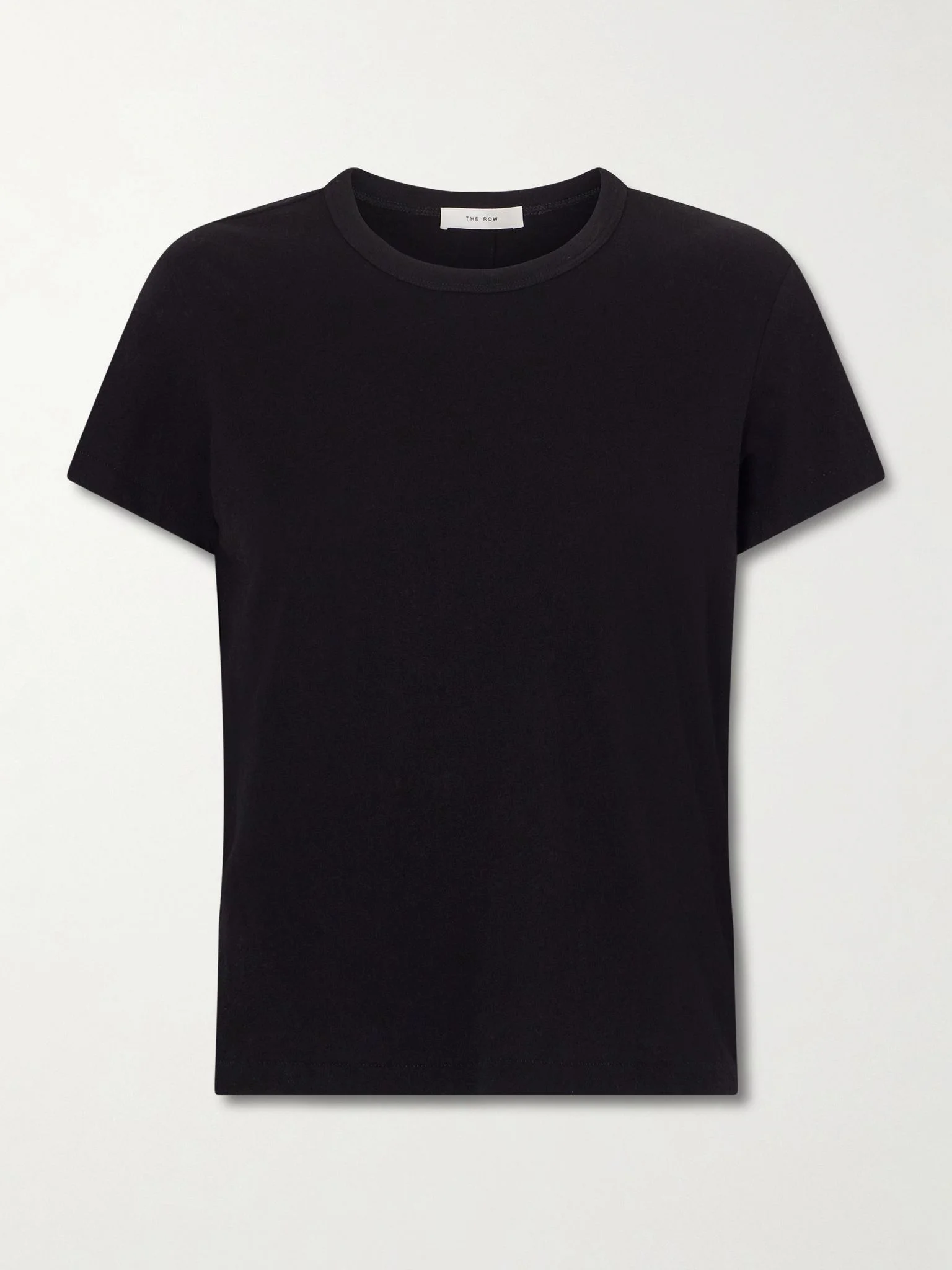 Jovita cotton, cashmere and silk-blend jersey T-shirt Black - 1