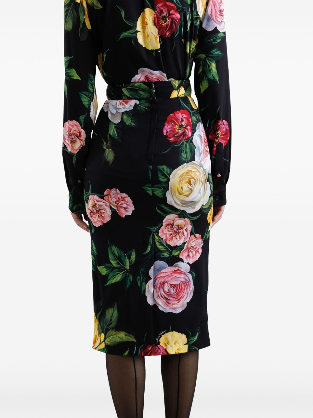 floral-print midi skirt - 6