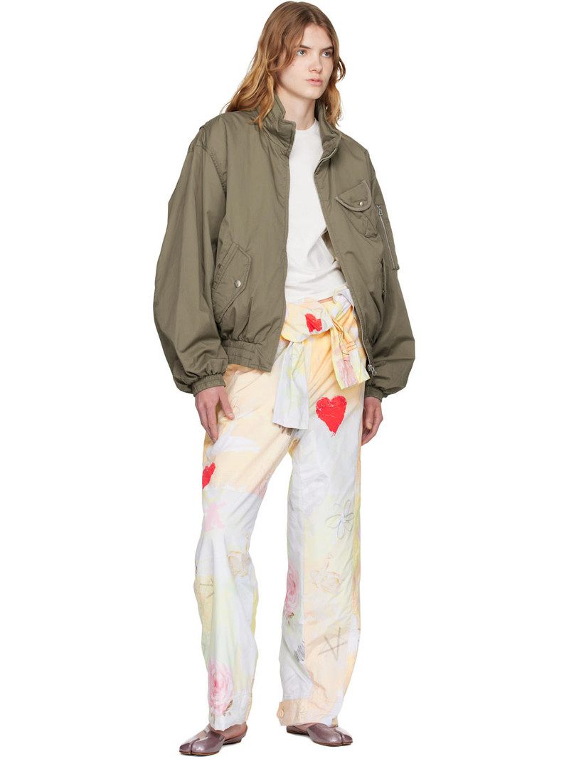 OPEN YY Multicolor Graphic Wrap Padded Trousers outlook
