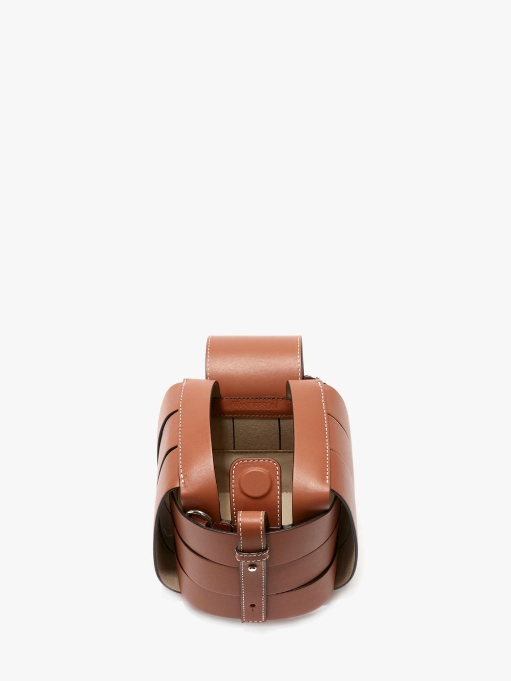 KNOT BAG - LEATHER TOP HANDLE BAG WITH CROSSBODY STRAP - 4