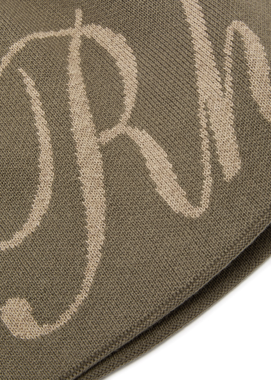 Rhude Logo-intarsia Wool-blend Beanie - 3
