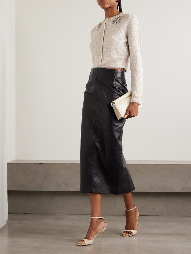 Erdem Embellished Alpaca-blend Cardigan outlook