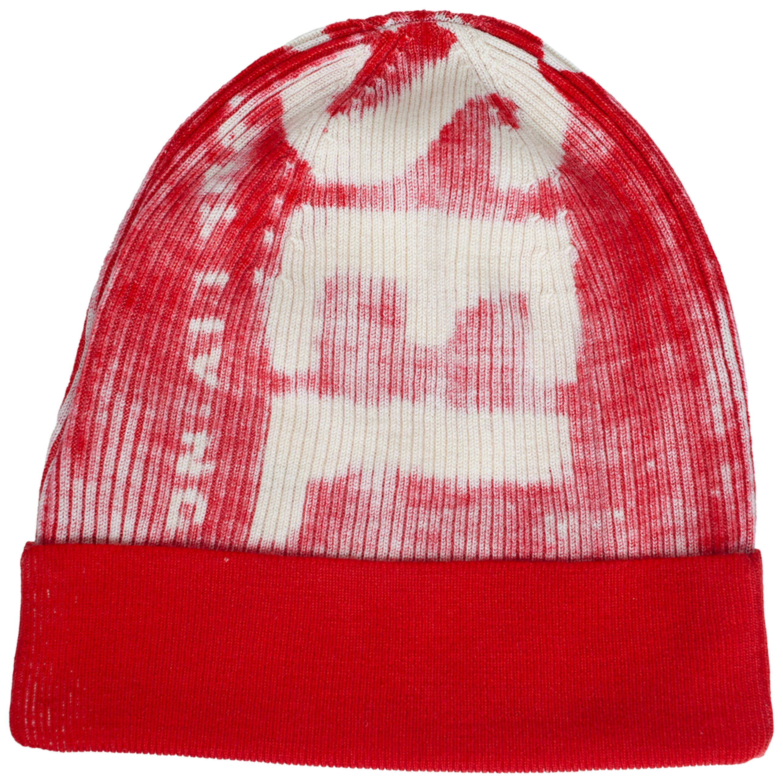 RED WOOL BEANIE WITH LOGO - 2