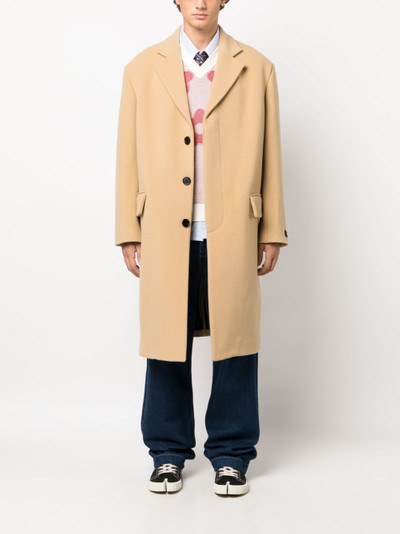 Marni button-down single-breasted coat outlook