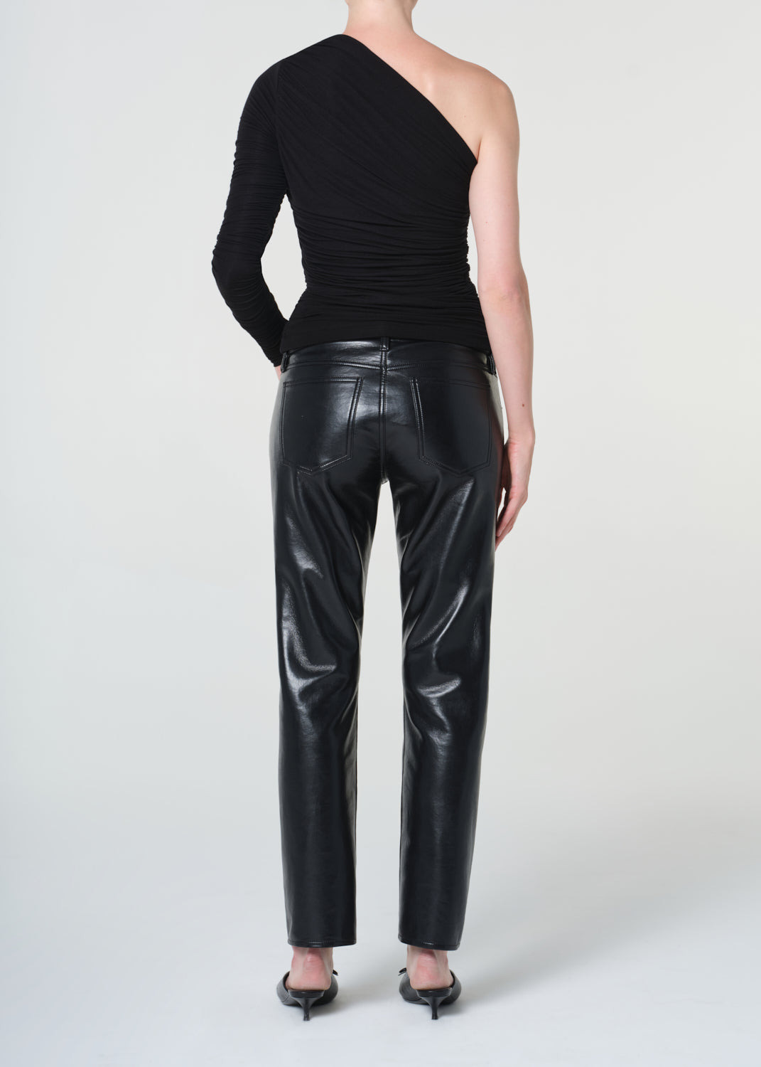 COCKTAIL ANKLE JEAN (RECYCLED LEATHER) IN DETOX - 3