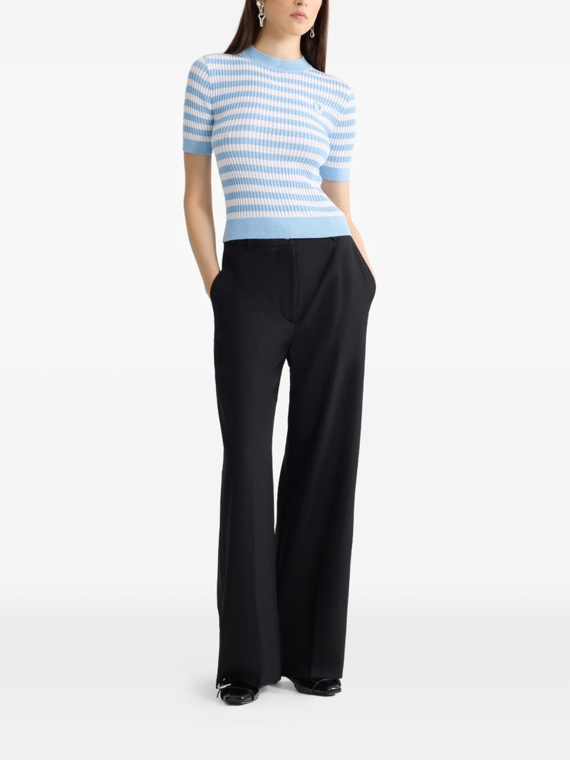 PATOU striped-pattern ribbed top outlook