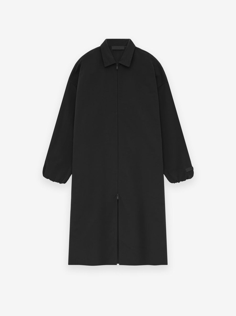 Military Nylon Trench Jacket - 1
