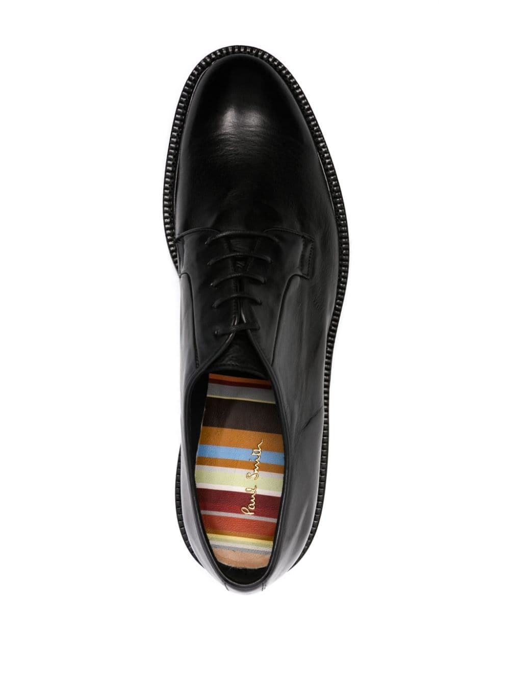 lace-up leather derby shoes - 4