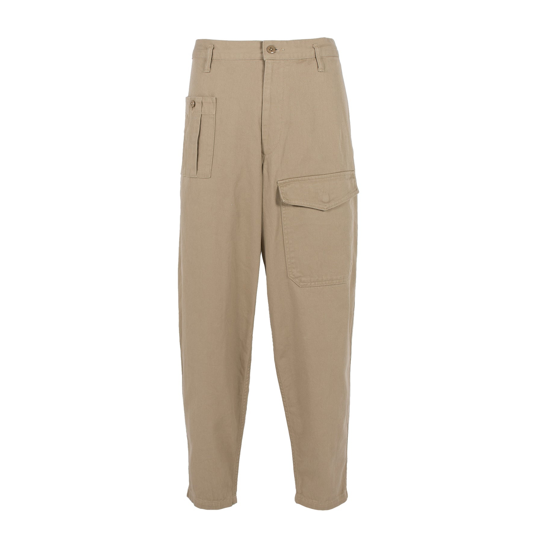 Drawstring work pants / BEI - 1