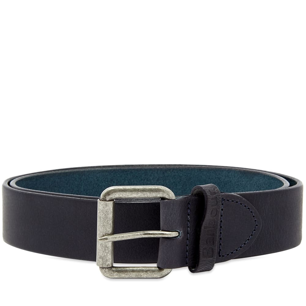 Barbour Matt Leather Belt - 1