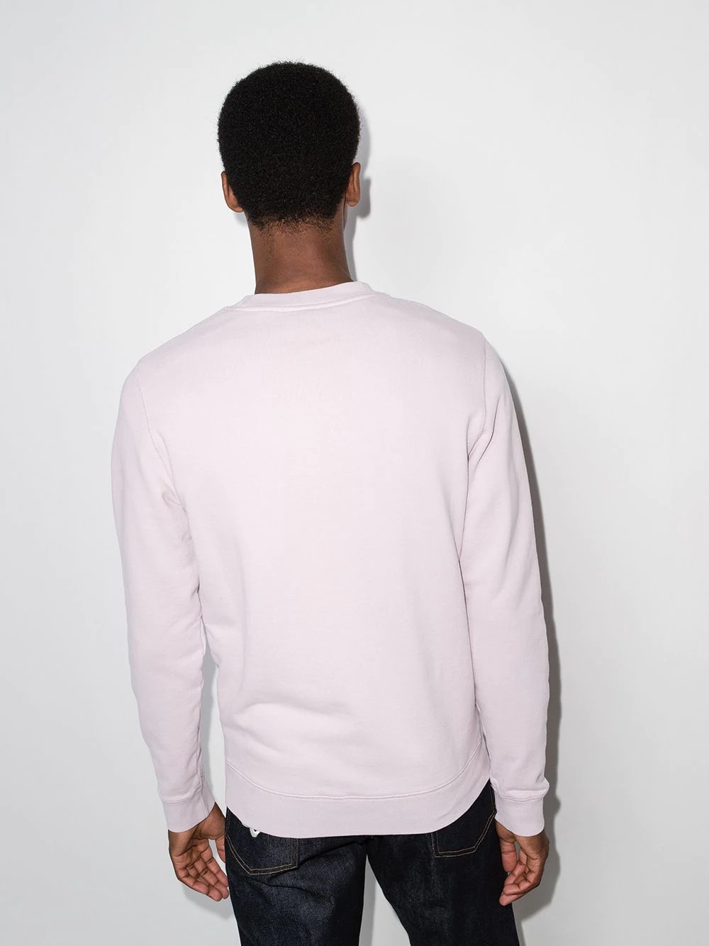 loopback crew-neck sweatshirt - 3