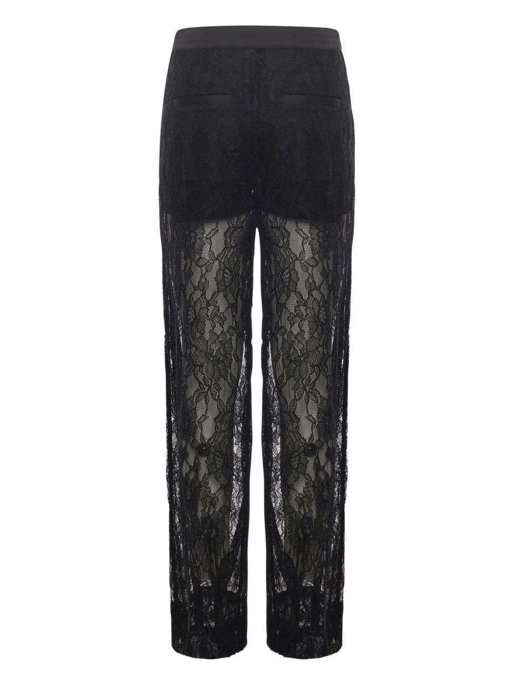 floral-lace trousers - 2