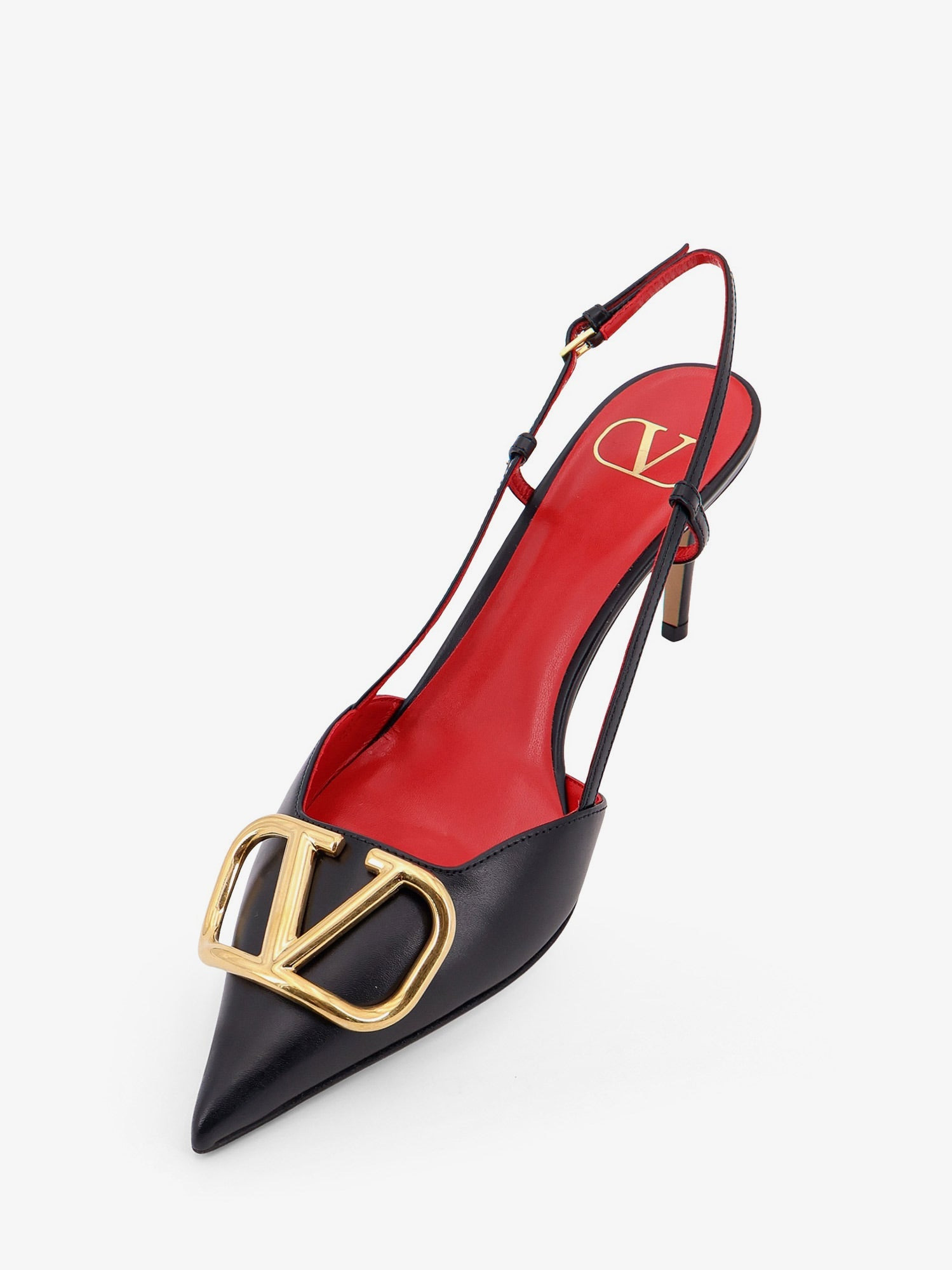 VALENTINO GARAVANI LEATHER SLINGBACK PUMPS - 4