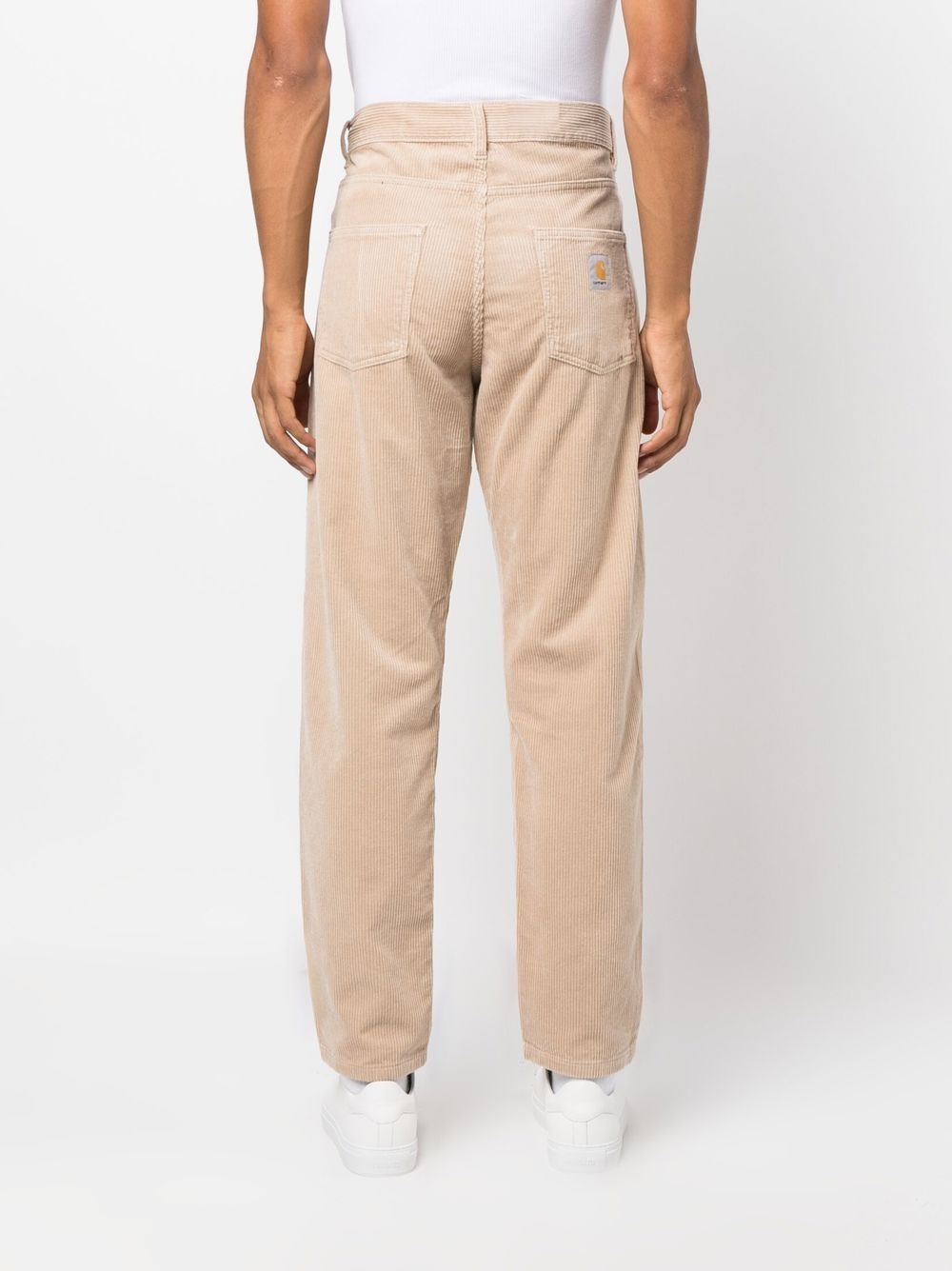 corduroy straight-leg trousers - 4