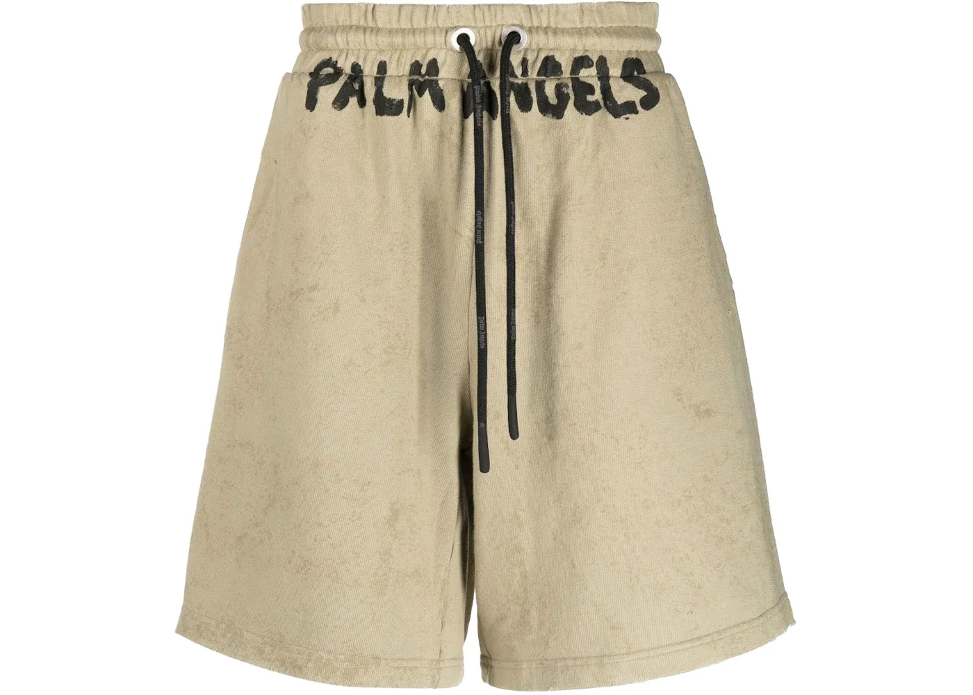 Palm Angels Seasonal Logo Sweatshorts Military/Black - 1