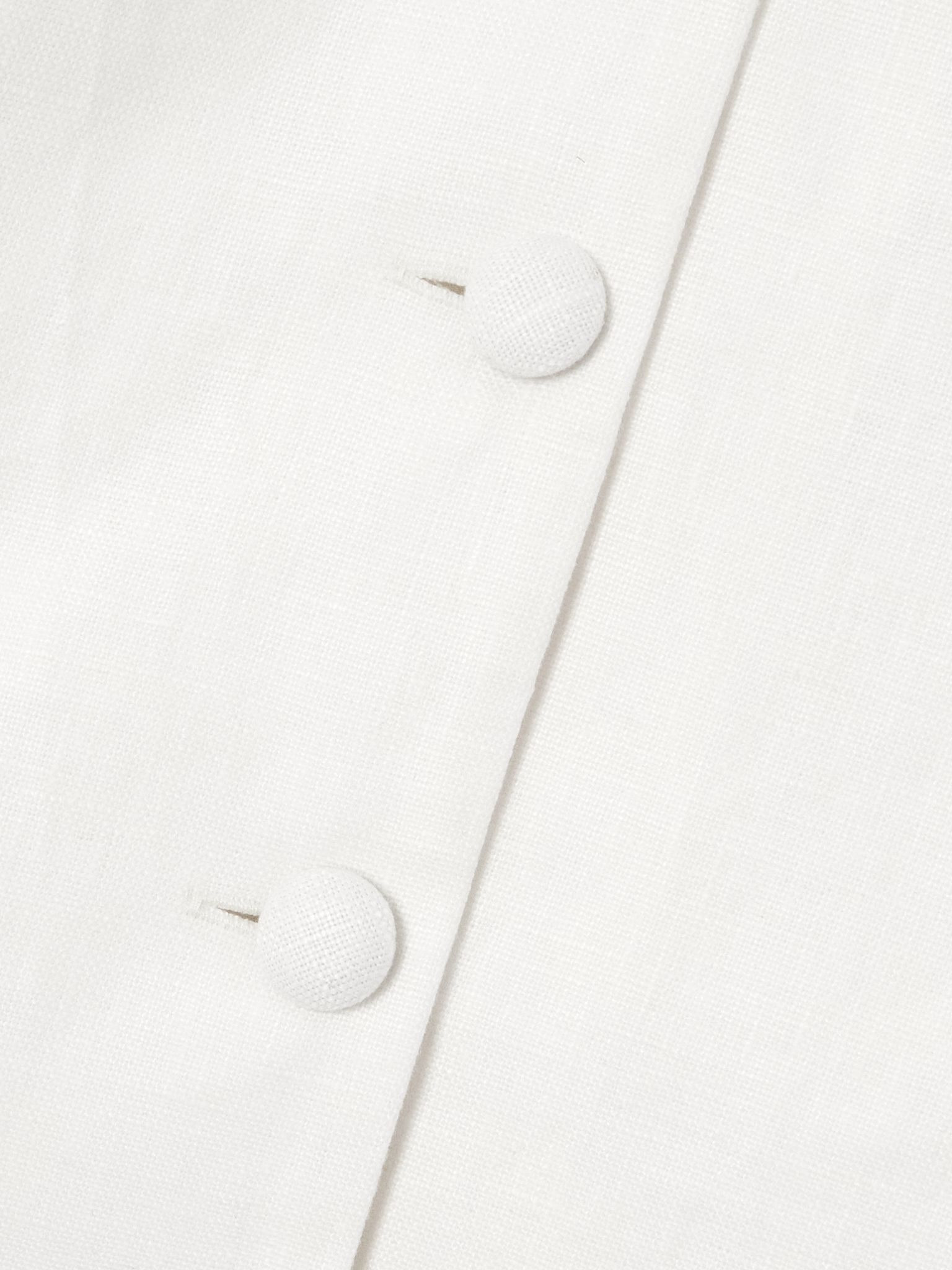 Eloise sleeveless linen mini dress White - 4