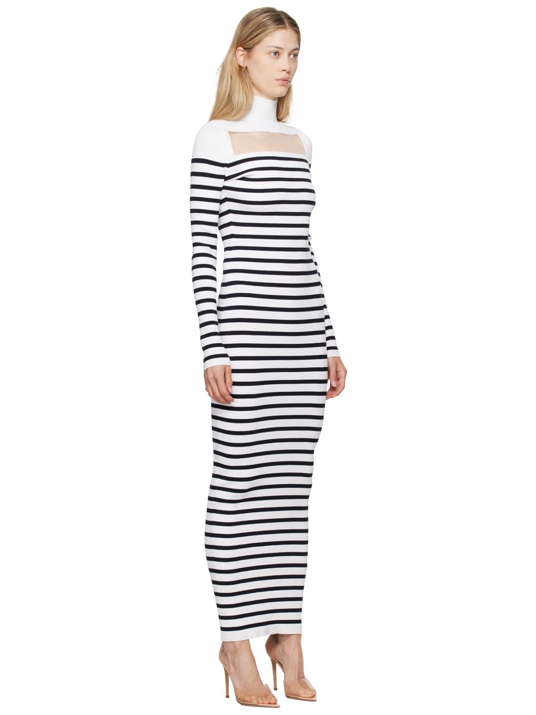 White & Navy 'The Knit Marinière' Maxi Dress - 2