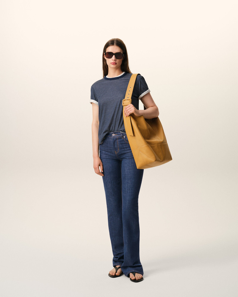 AMI Paris BLUE COTTON BOOTCUT FIT JEANS outlook