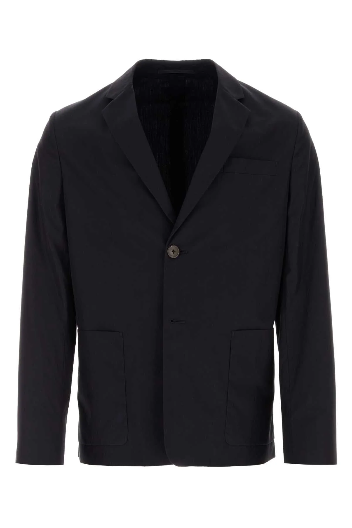 Prada Men Midnight Blue Cotton Blazer - 1