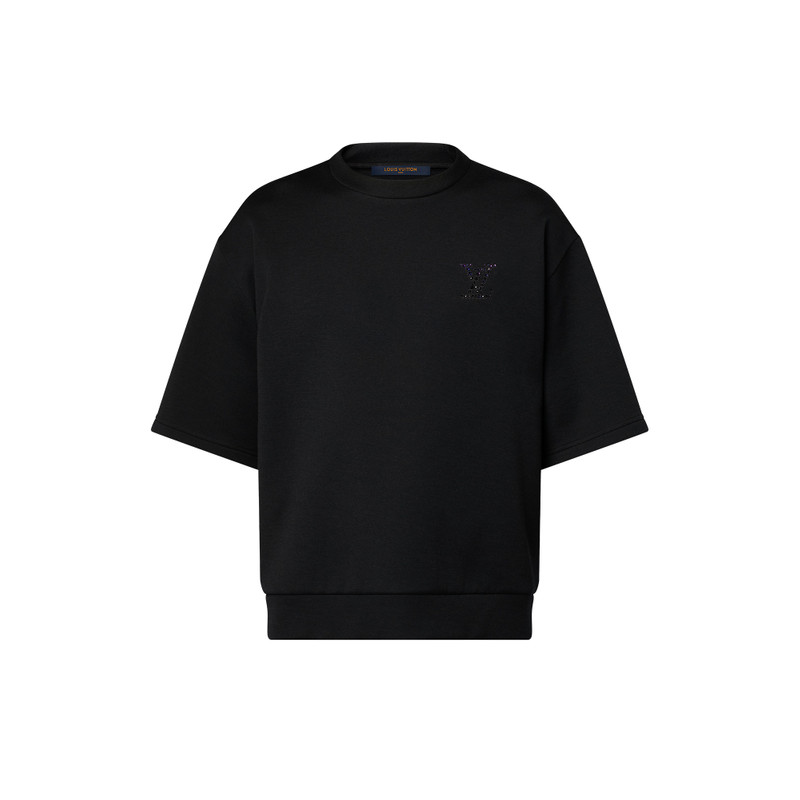 LV Embellished Jersey T-Shirt - 1