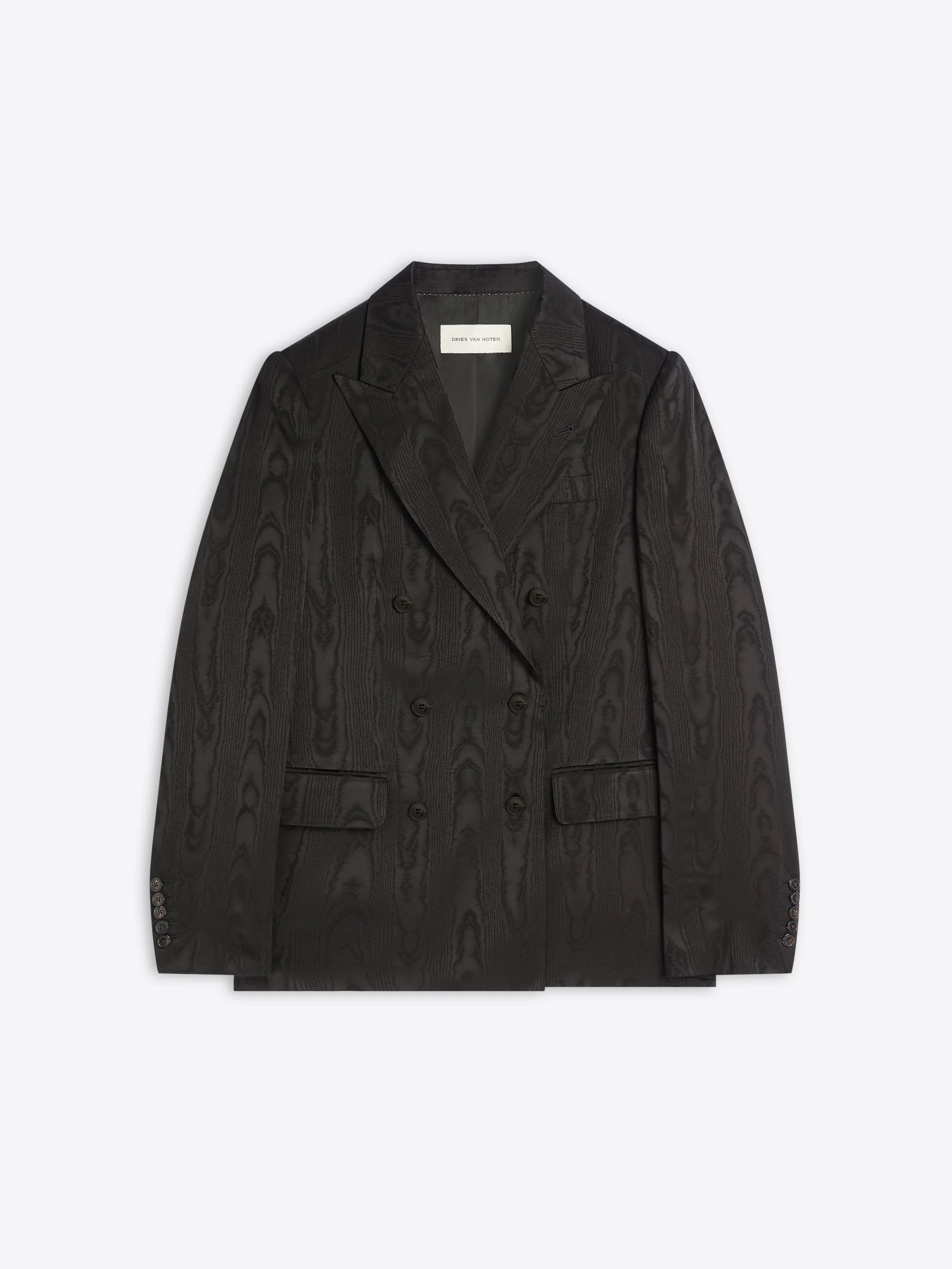 DOUBLE BREASTED MOIRÉ BLAZER - 1