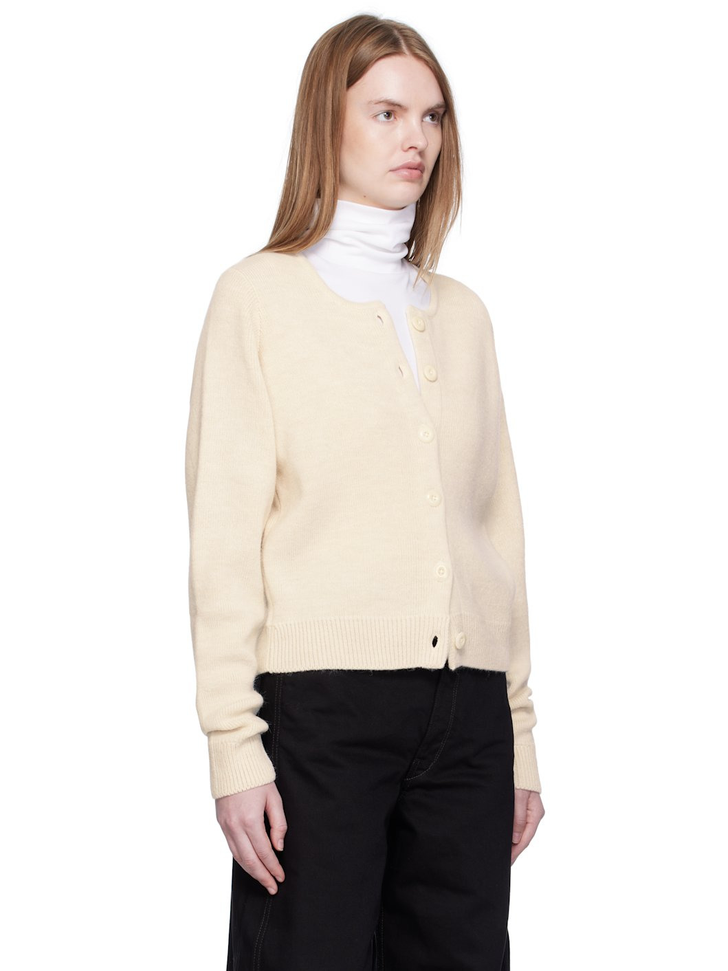 Off-White Alpaca Cardigan - 2