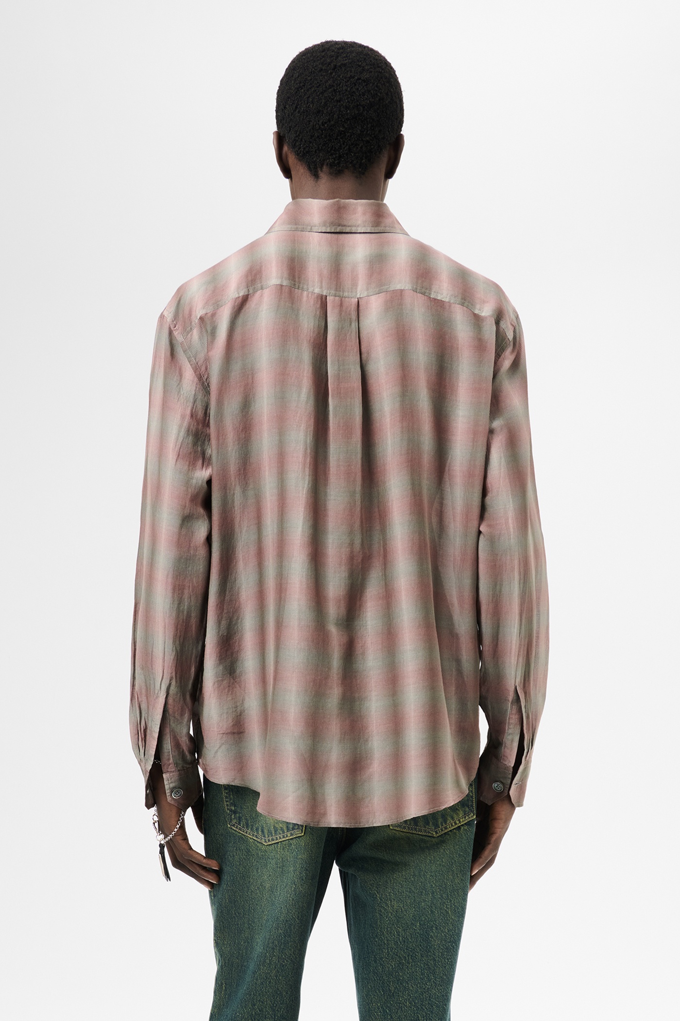 Beyond Shirt Screen Check Sheer Cotton Silk - 6