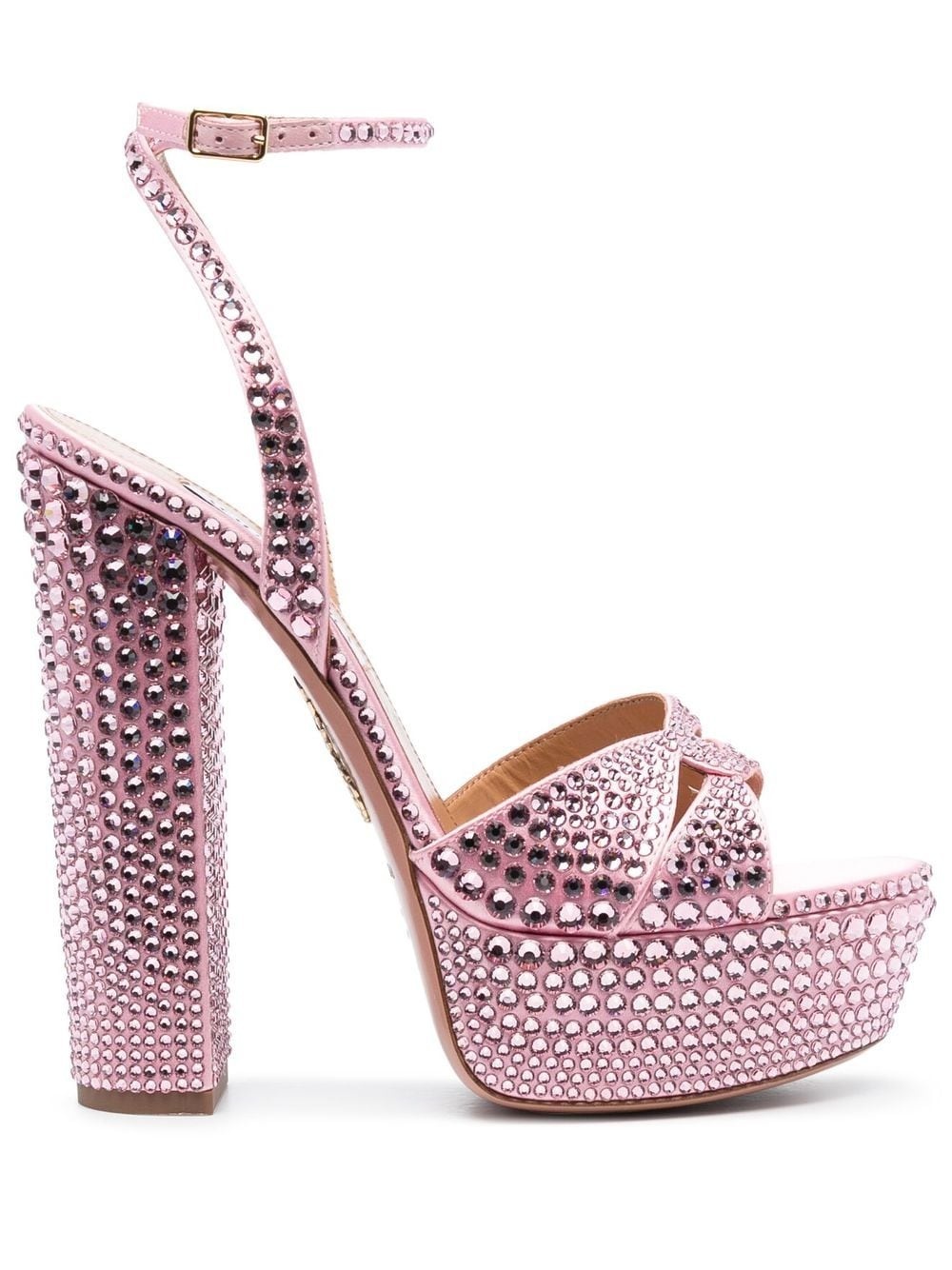 65mm crystal-embellished platform sandals - 1