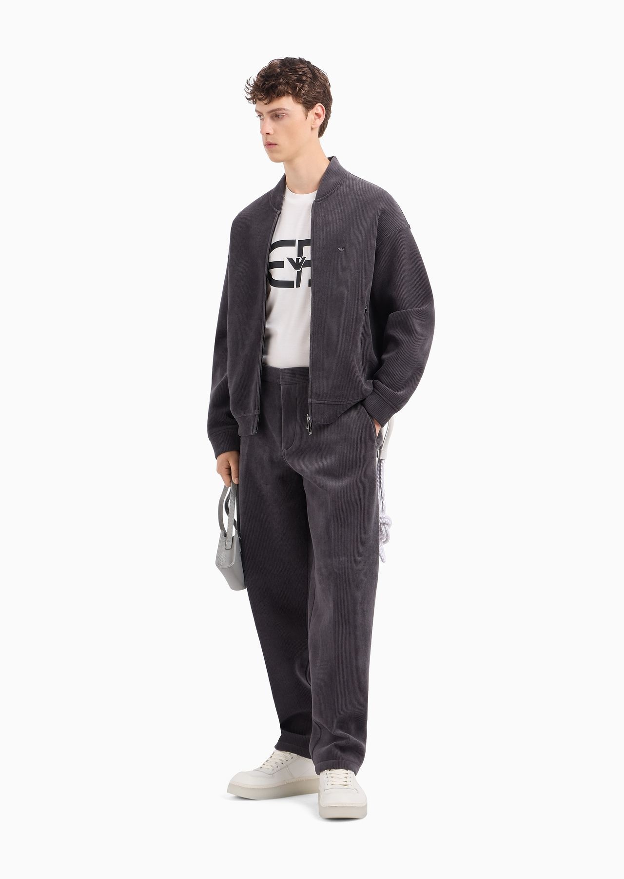 ASV Lyocell-blend jersey T-shirt with oversized EA logo - 4