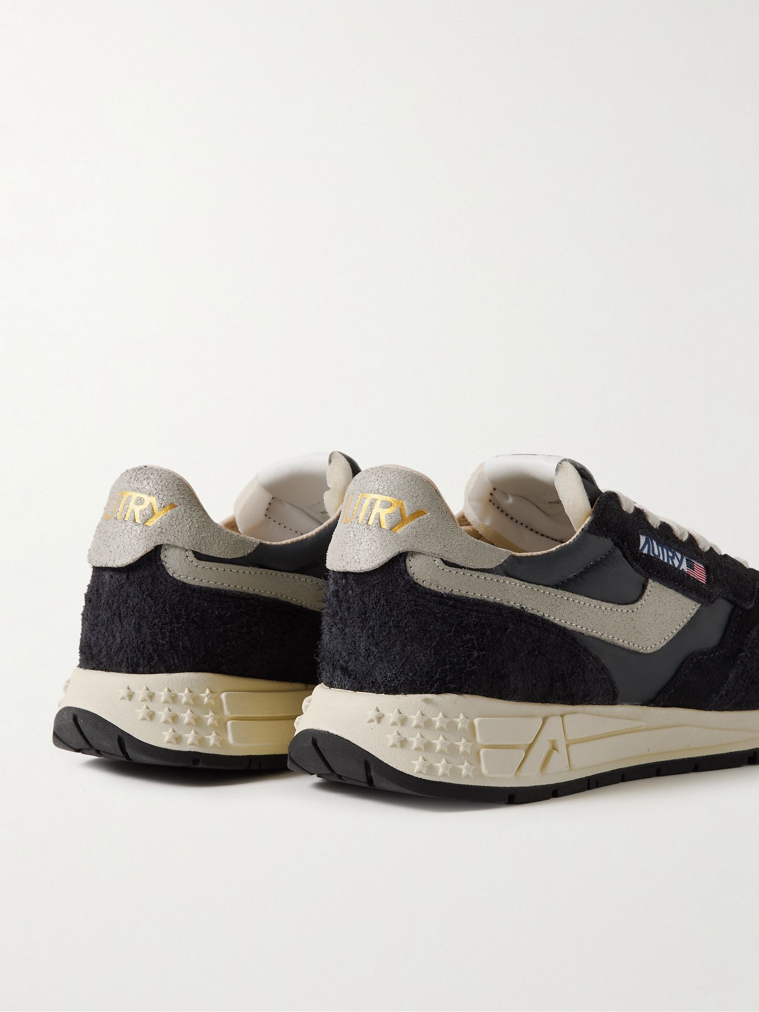 Reelwind Low Suede and Shell Sneakers Black - 5