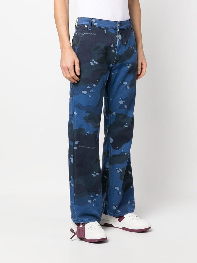 camouflage-print carpenter jeans 3