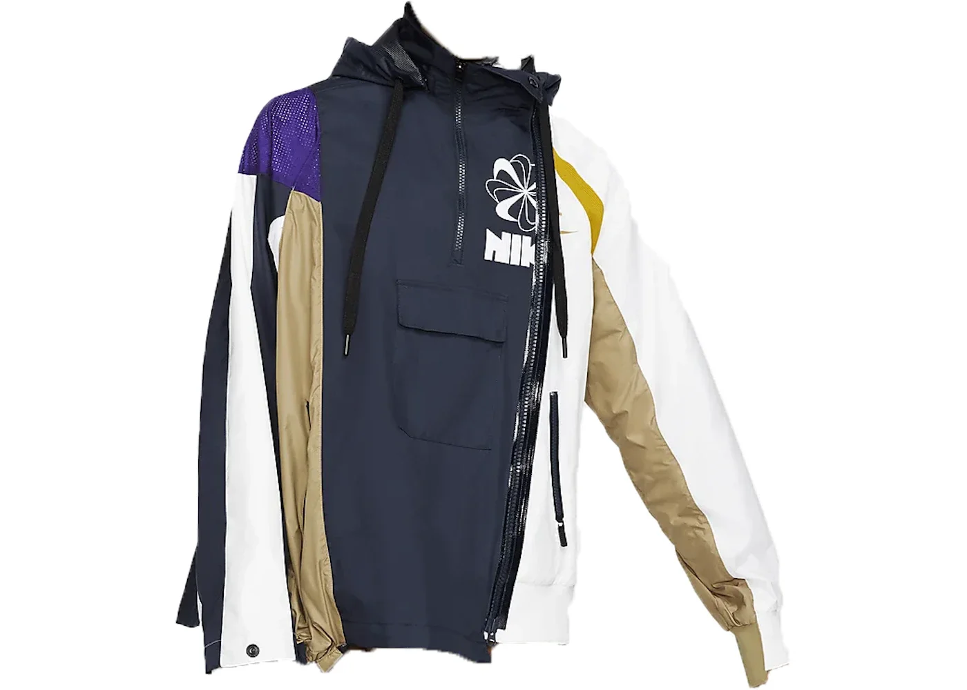 Nike x Sacai Women's Double Zip Jacket Obsidian/Court Purple - 1