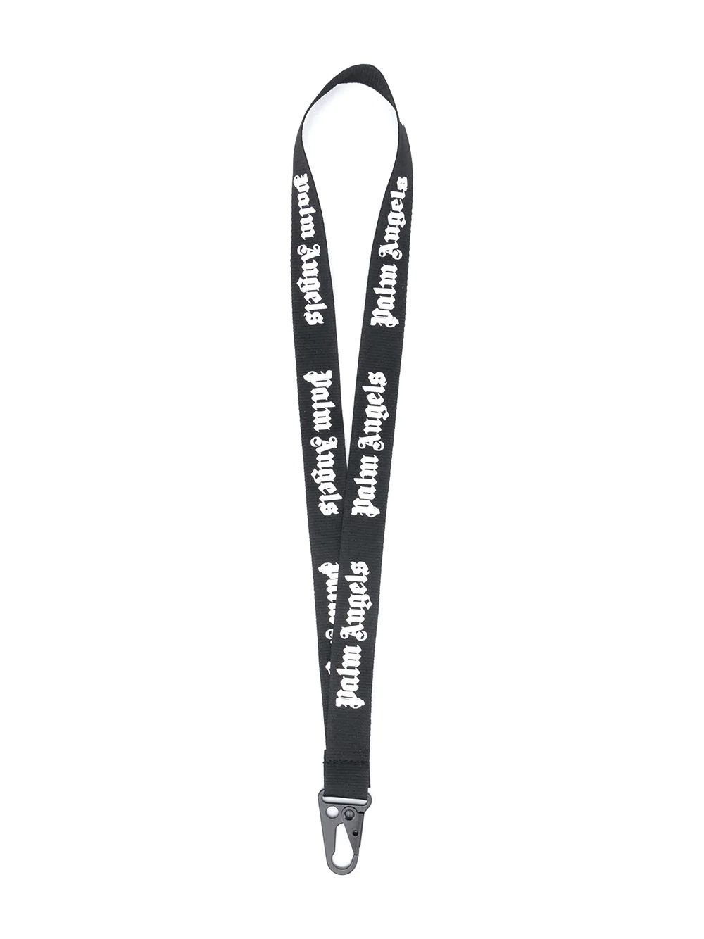 logo-print neck keyring - 1