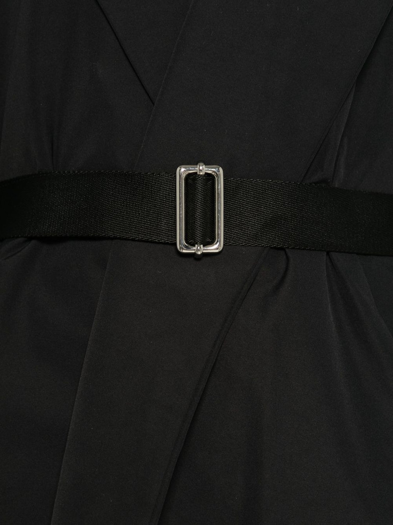 contrast-hood trench coat 3