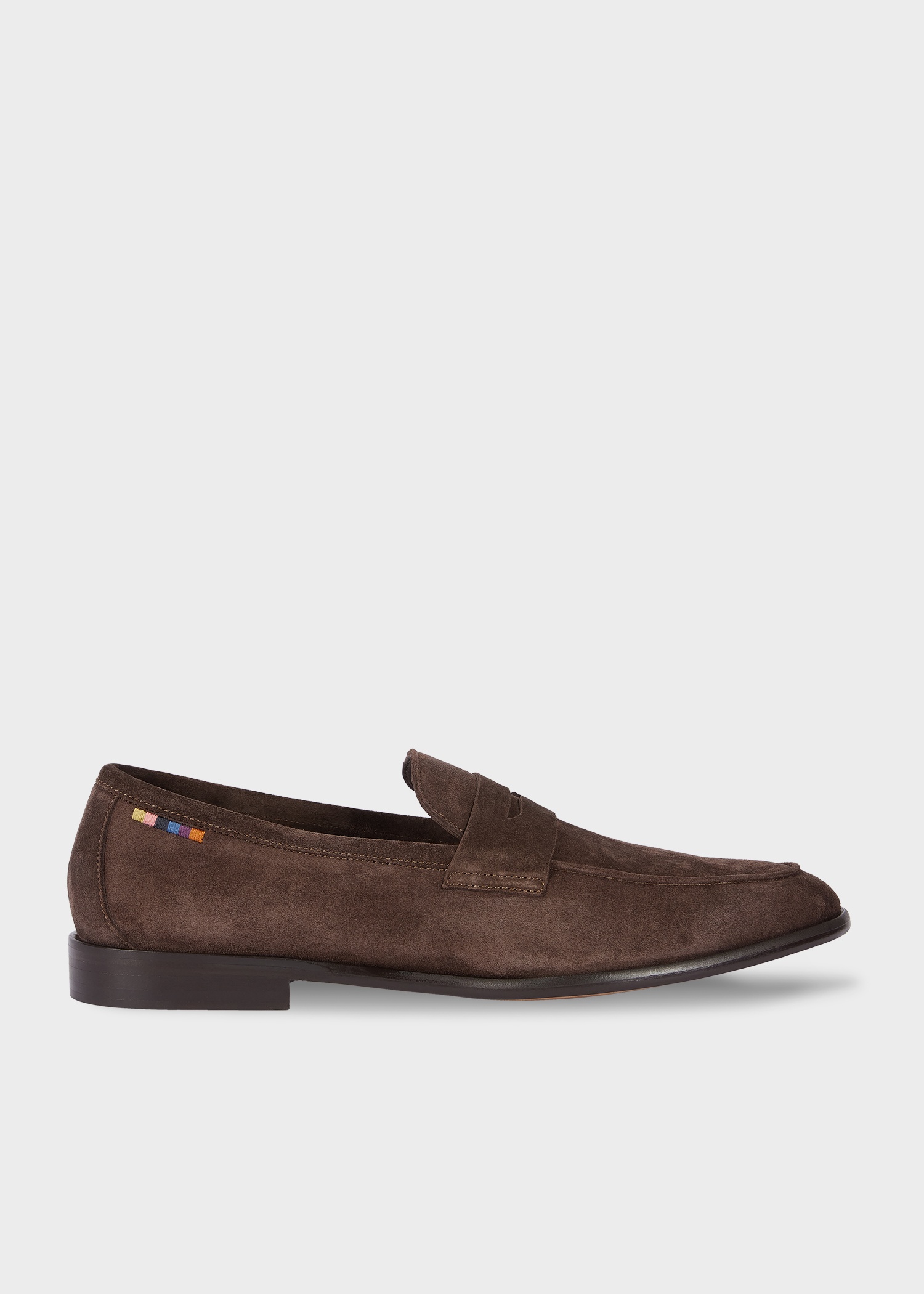 Chocolate Brown Suede 'Figino' Loafers - 1