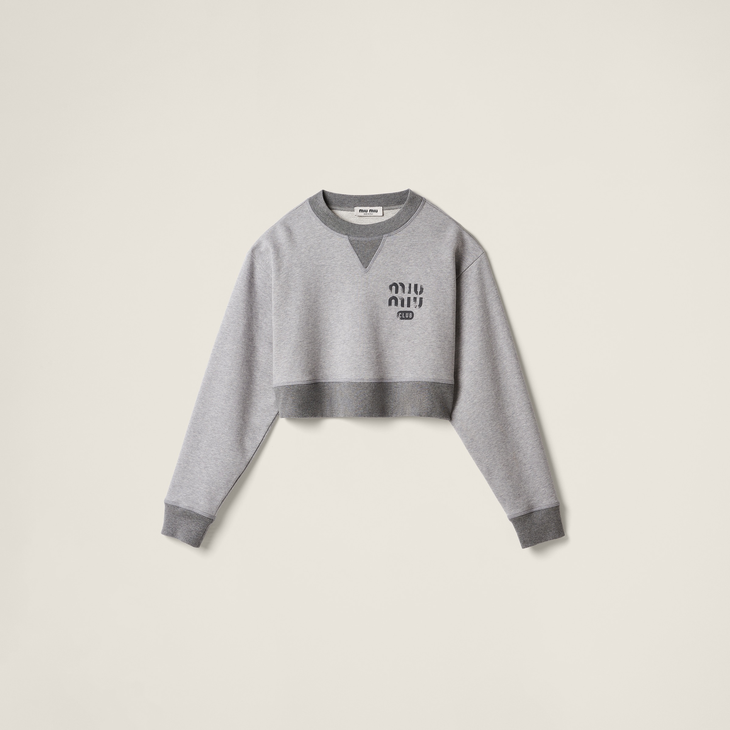 Cotton fleece sweatshirt - 1