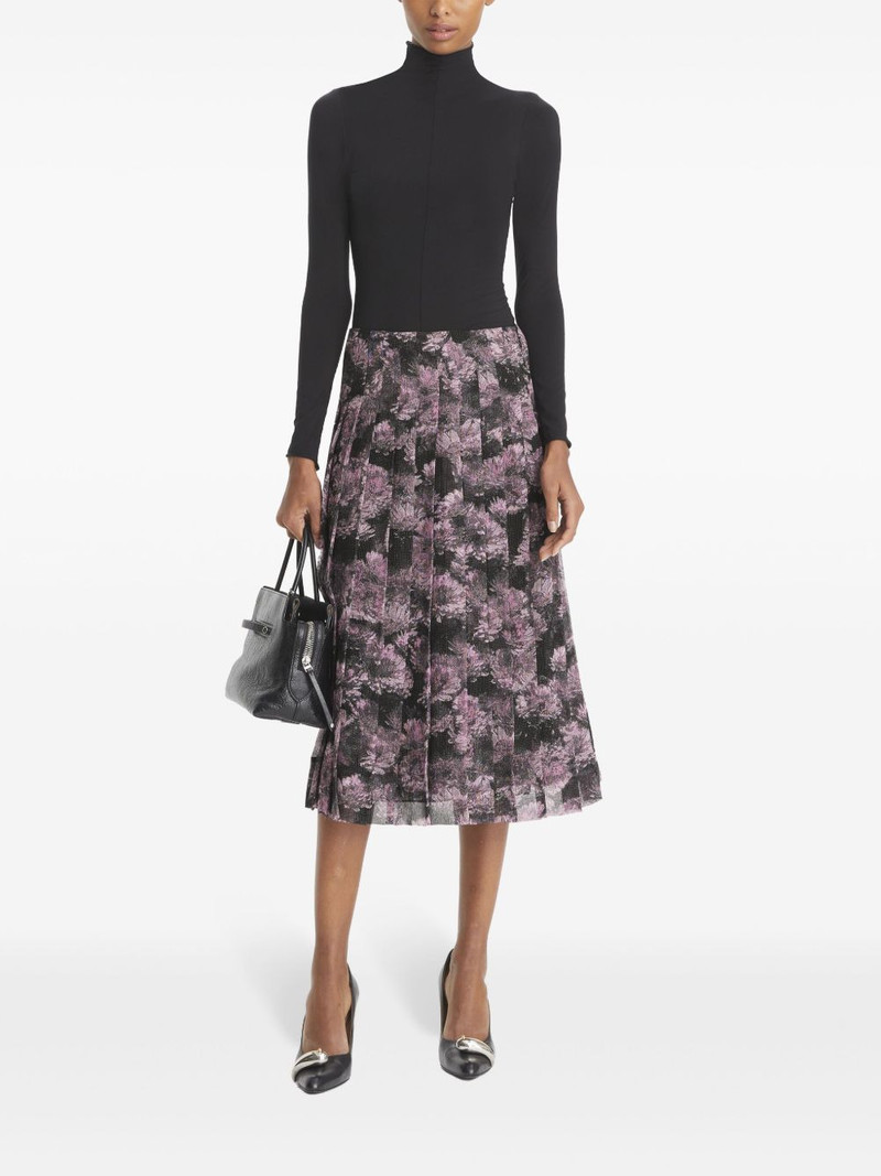 TORY BURCH printed pleated midi skirt outlook