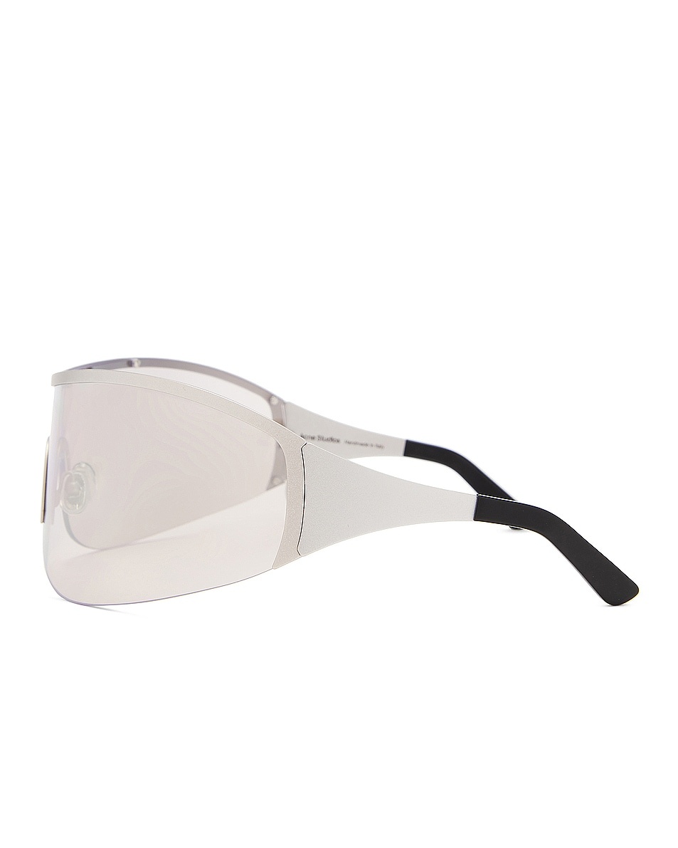 Rounded Shield Sunglasses - 3