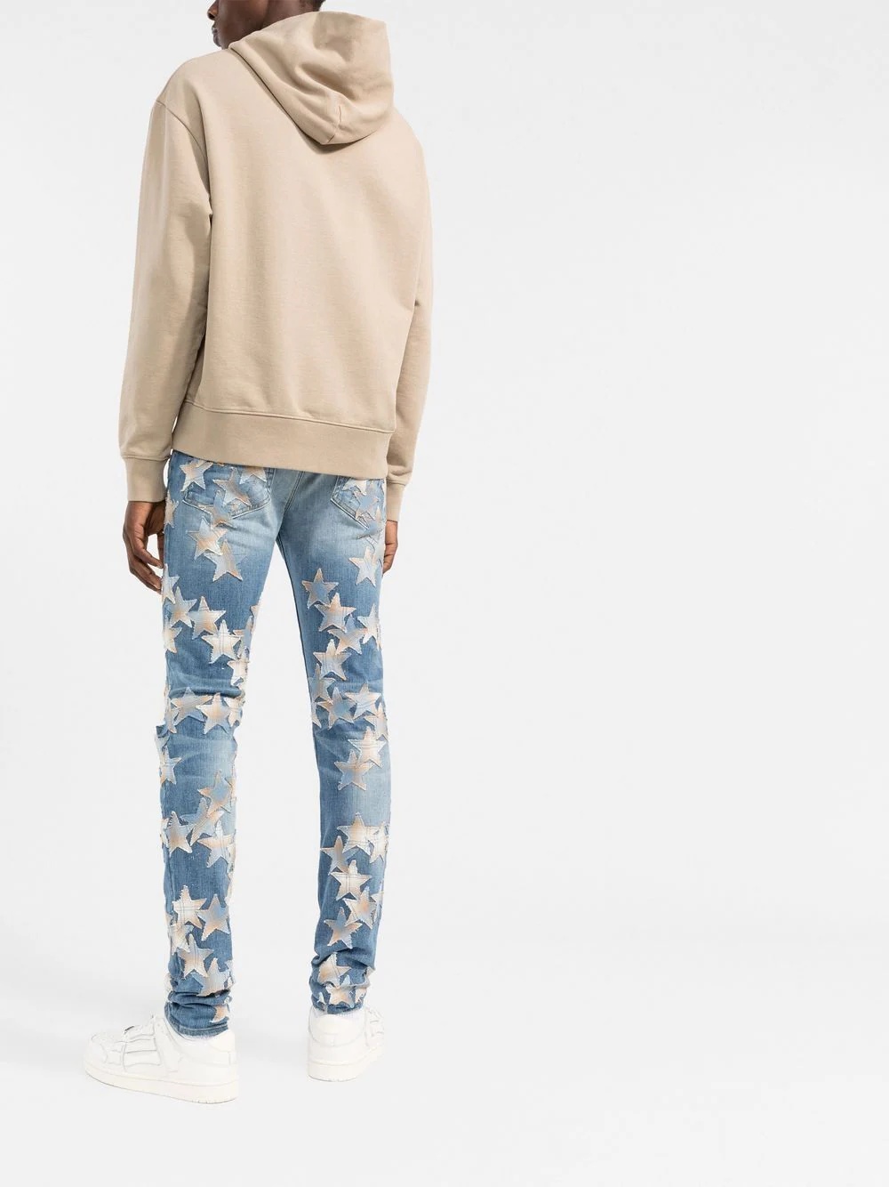 star-patch skinny jeans - 4