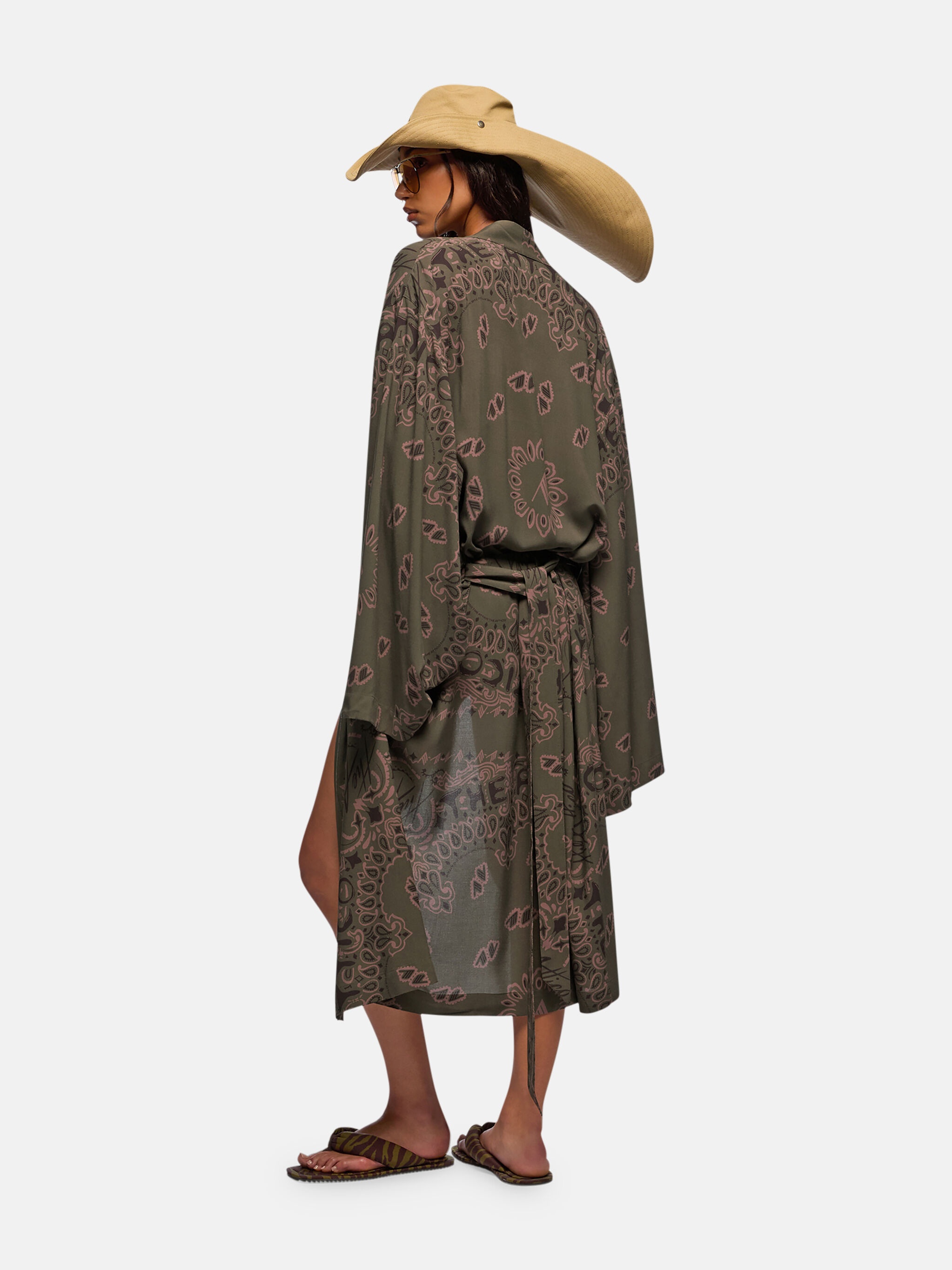 MILITARY GREEN KAFTAN - 3