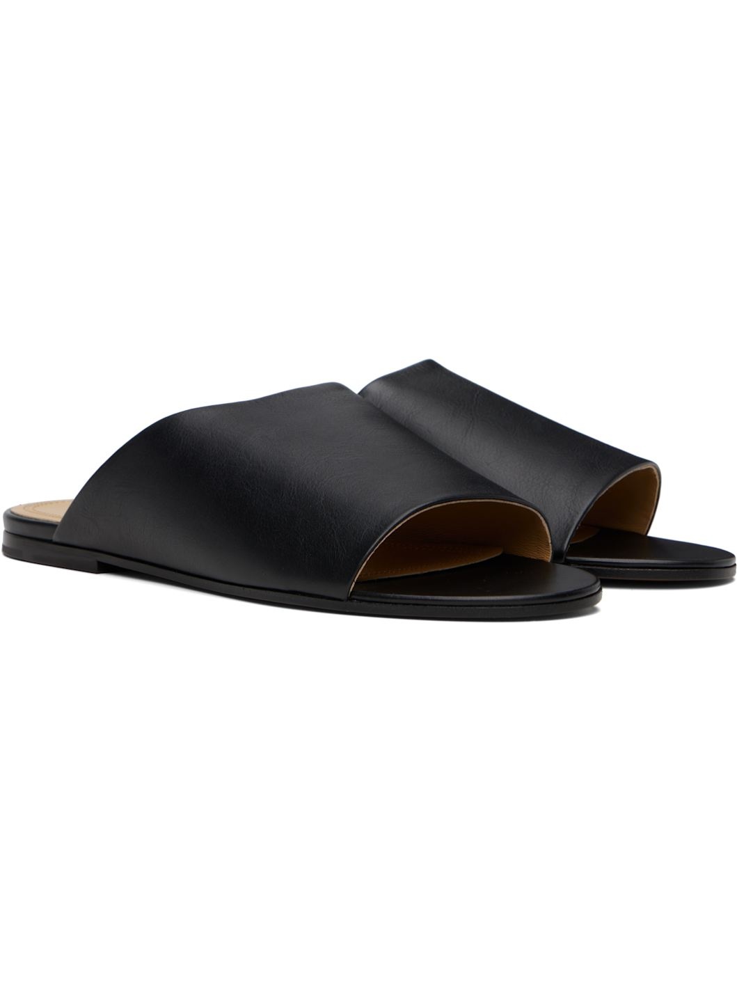 Black Signum Slipper Sandals - 4