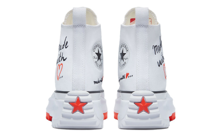 (WMNS) Converse Run Star Hike High 'Made With Love - White' 571874C - 4