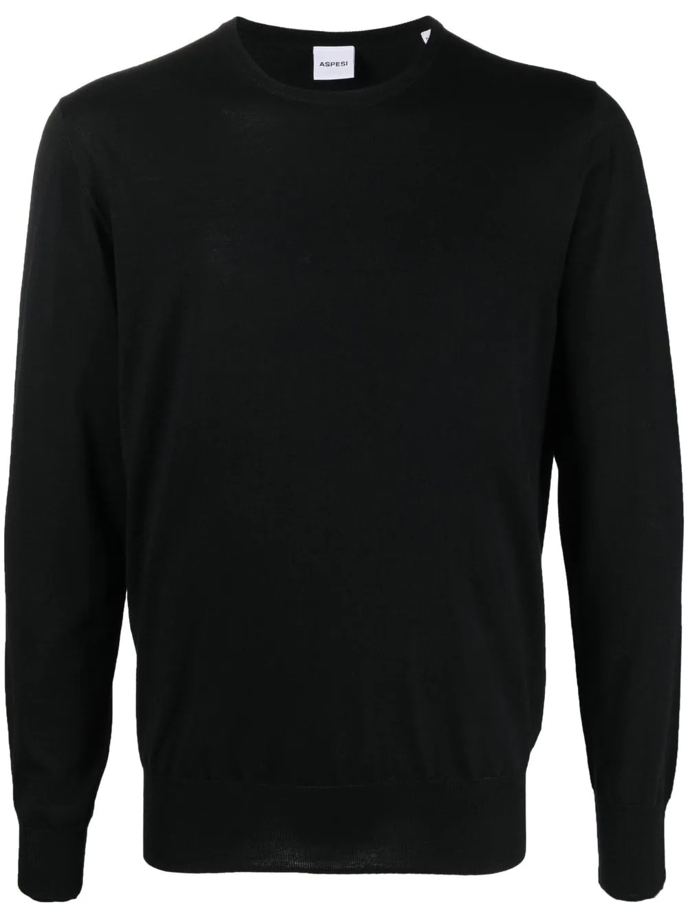 crew-neck virgin wool jumper - 1