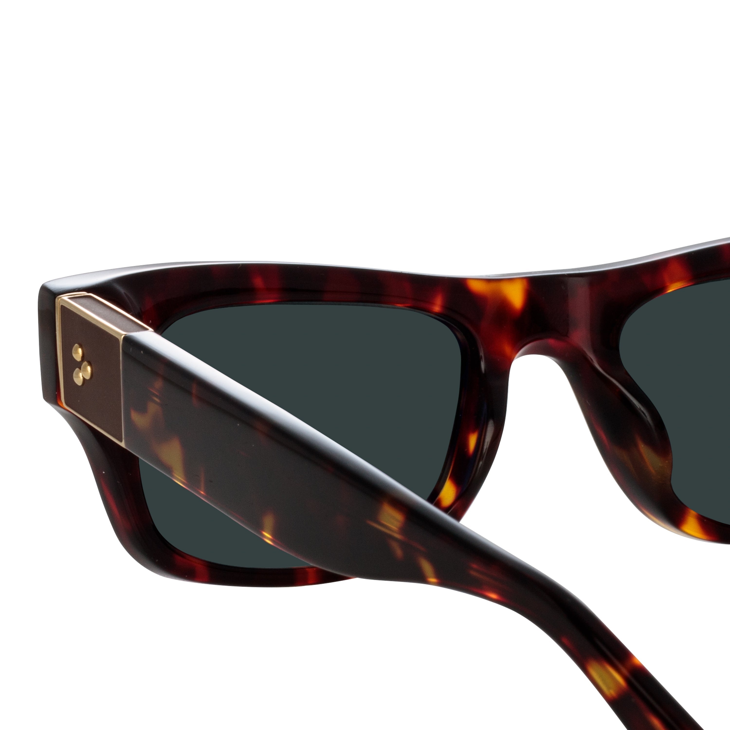 FALCK RECTANGULAR SUNGLASSES IN TORTOISESHELL - 5