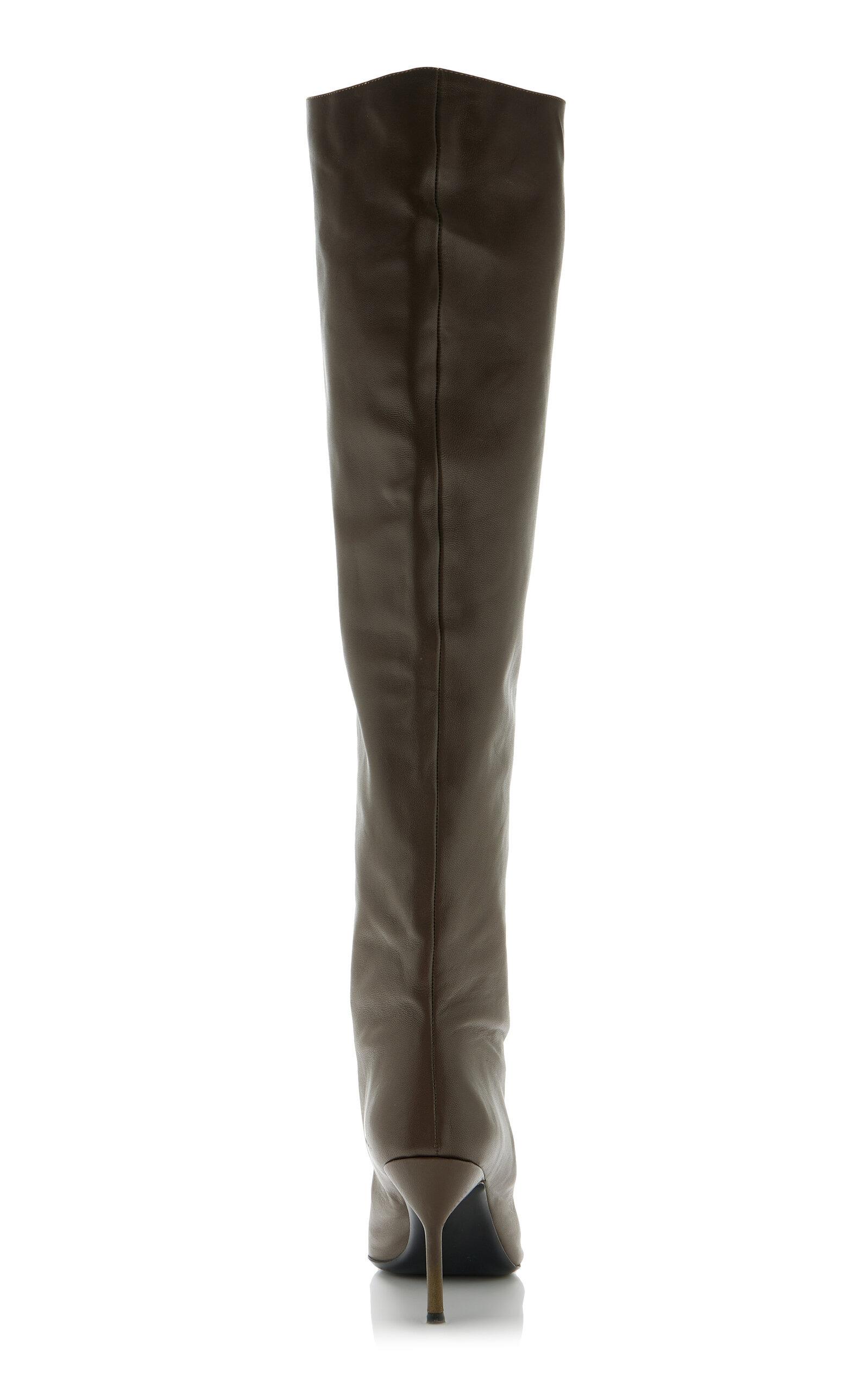 Sebastian Leather Over-The-Knee Boots olive - 5